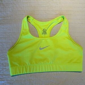Nike Neon Yellow Sport's Bra